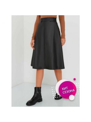 Черная юбка миди с карманами Fashion Anastation