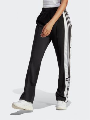 Relaxed спортни панталони Adidas черно