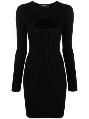 Dlouhé šaty Dsquared2 černé