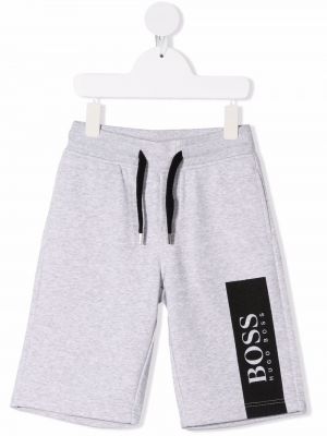 Pantaloncini sportivi Boss Kidswear grigio
