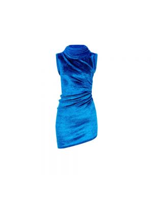 Sukienka koktajlowa Alaïa niebieska