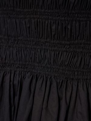 Памучна макси рокля Matteau черно