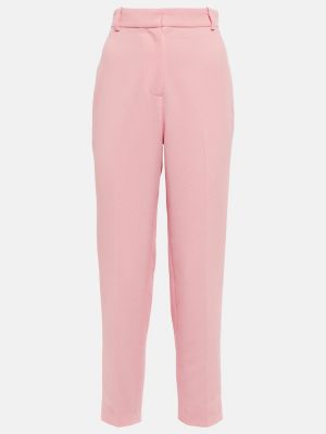 Slim fit rovné kalhoty Emilia Wickstead růžové