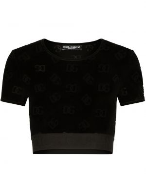 T-krekls Dolce & Gabbana melns