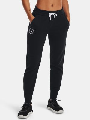 Fleecové sportovní kalhoty Under Armour černé