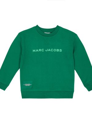 Bomuld hættetrøje for drenge Marc Jacobs Kids grøn