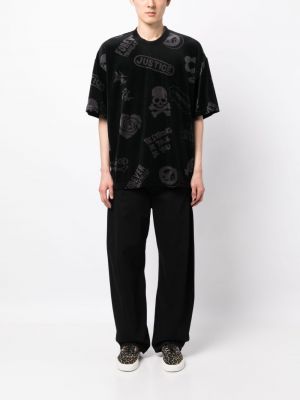 T-krekls ar apdruku Mastermind Japan melns