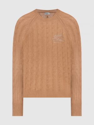 Вишитий светр Etro коричневий