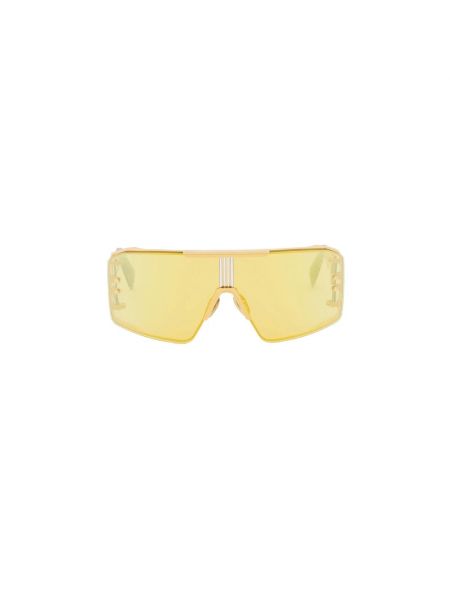 Okulary przeciwsłoneczne oversize Balmain żółte