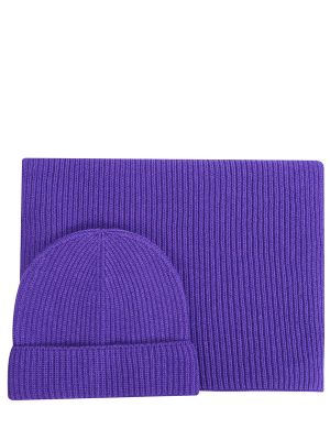 Шерстяной шарф Gran Sasso фиолетовый