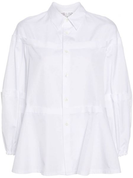 Bavlněná košile Comme Des Garçons bílá