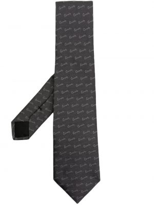 Jedwabny krawat żakardowy Givenchy szary
