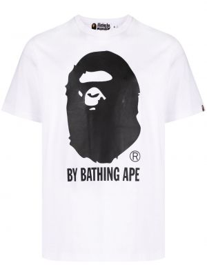 Bavlněné tričko s potiskem jersey Bape Black *a Bathing Ape®