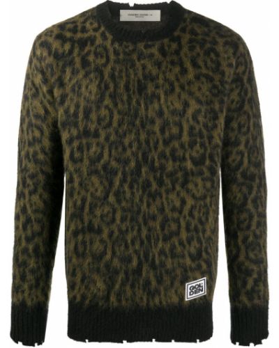 Jersey con estampado leopardo de tela jersey Golden Goose