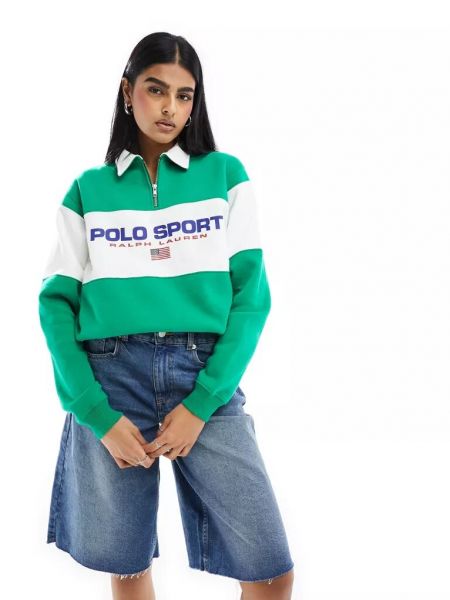 Спортивный свитшот Polo Ralph Lauren зеленый