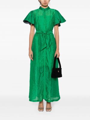 Dlouhé šaty Baruni zelené