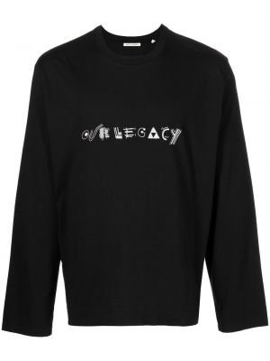 T-shirt brodé Our Legacy noir