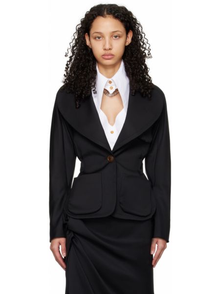 Черный пиджак в стиле метро Vivienne Westwood