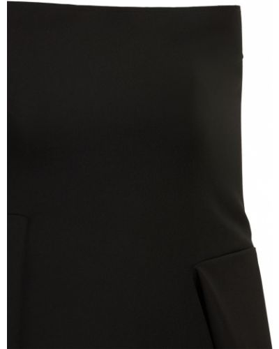 Rochie mini din jerseu Mm6 Maison Margiela negru