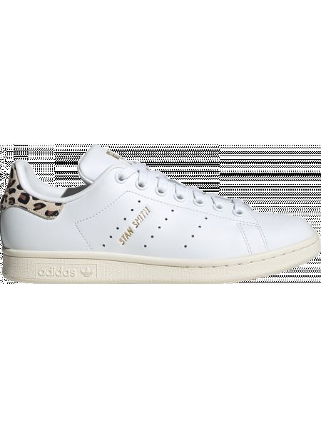 Леопардовые кроссовки Adidas Stan Smith белые