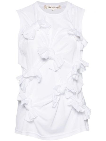 Tanktop i jersey Comme Des Garçons hvid