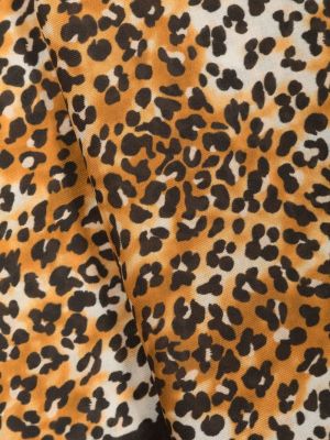 Schal mit print mit leopardenmuster Maje orange