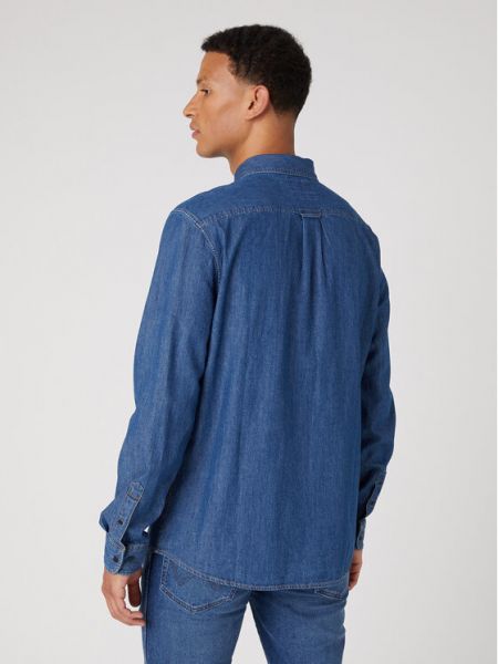 Рубашка Wrangler синяя