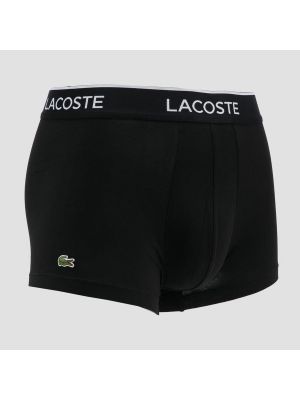 Casual bavlněné boxerky Lacoste černé
