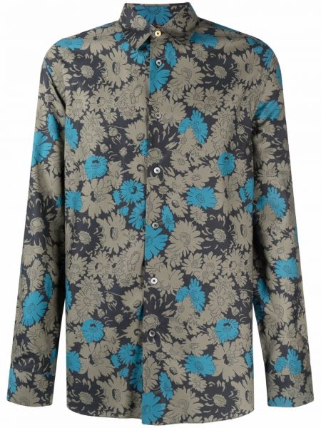 Camisa de flores con estampado Paul Smith azul