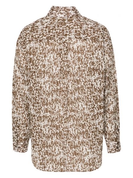 Bavlněná košile s potiskem s abstraktním vzorem Lemaire