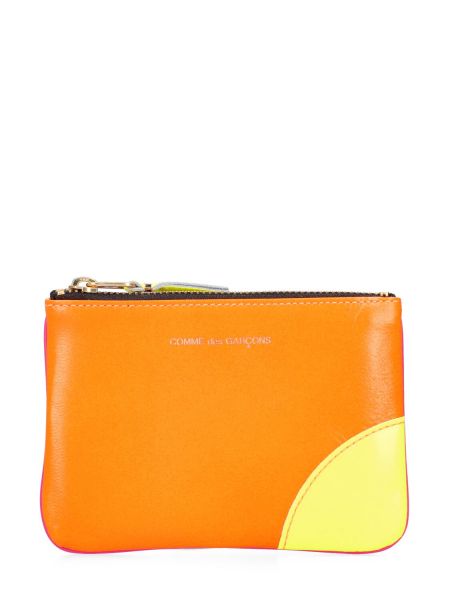 Postinumero nahka lompakko Comme Des Garçons Wallet oranssi