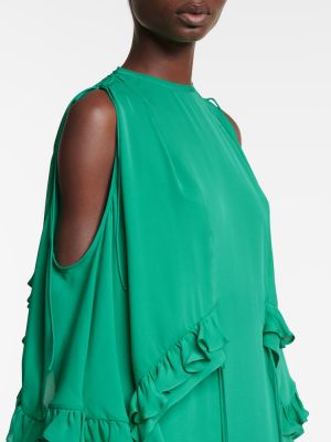 Mini vestido de seda Dorothee Schumacher verde