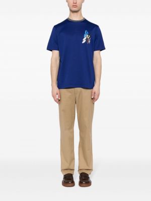 T-shirt aus baumwoll mit print Paul Smith blau