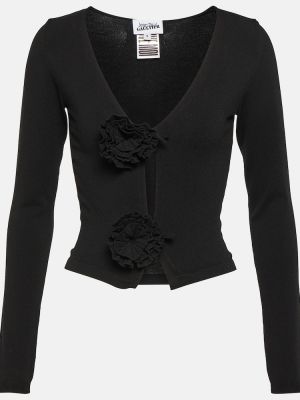 Жилетка на цветя Jean Paul Gaultier черно