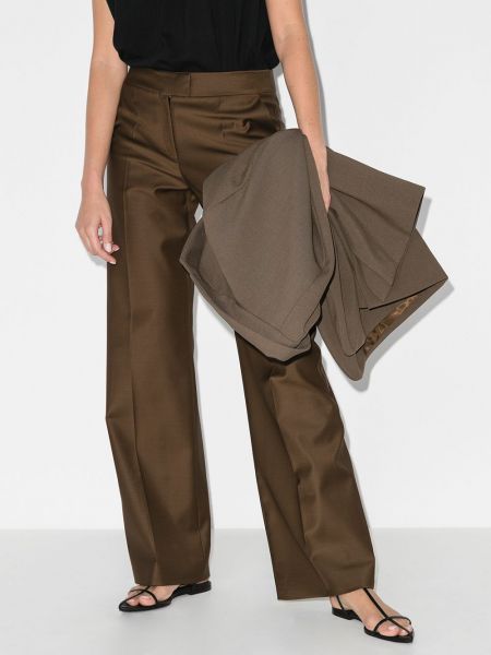 Pantalones bootcut Materiel marrón