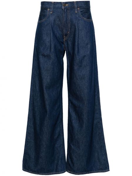 Jeans bootcut taille haute large large Levi's bleu
