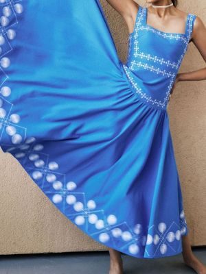 Kleid mit stickerei aus baumwoll Gul Hurgel