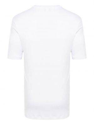 Kokvilnas t-krekls ar apaļu kakla izgriezumu Hanro balts