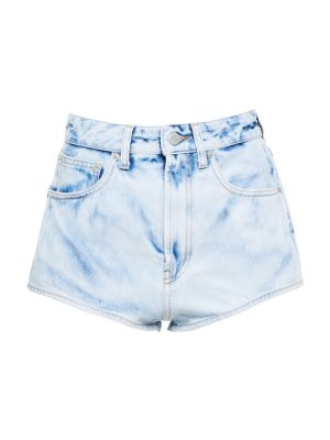 Shorts en jean taille haute Alessandra Rich bleu