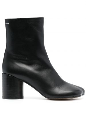 Ankle boots skórzane Mm6 Maison Margiela czarne