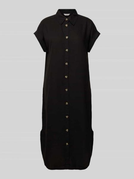 Sukienka koszulowa z wiskozy B.young czarna