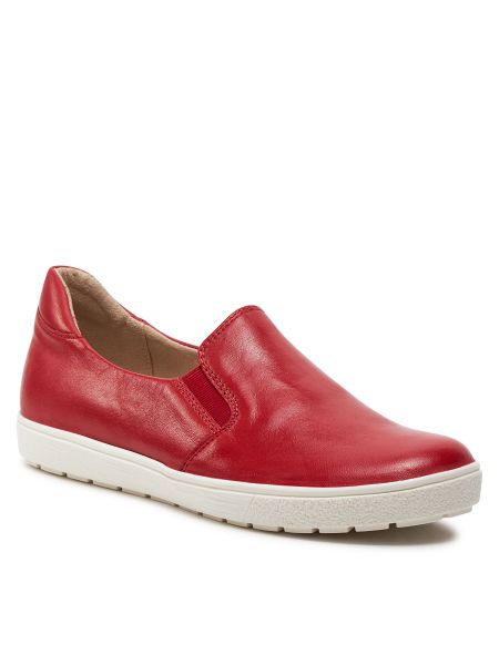 Nizki čevlji Caprice rdeča