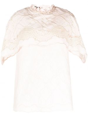 Brodert krage bluse Alberta Ferretti rosa