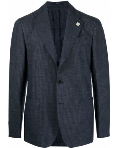 Knappen op blazer Lardini blå