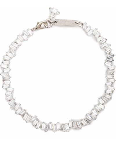 Collar de cristal Vivienne Westwood plateado