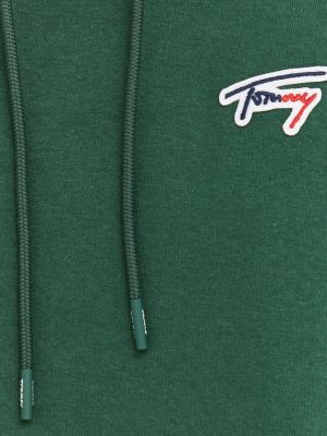Bluza z kapturem Tommy Jeans zielona