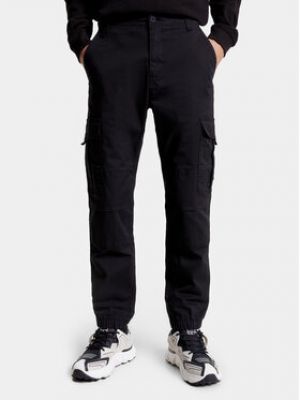 Pantalon large Tommy Jeans noir