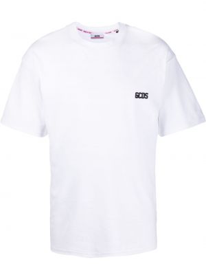 T-krekls ar apaļu kakla izgriezumu Gcds balts