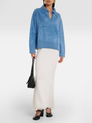 Maglione di cachemire Lisa Yang blu
