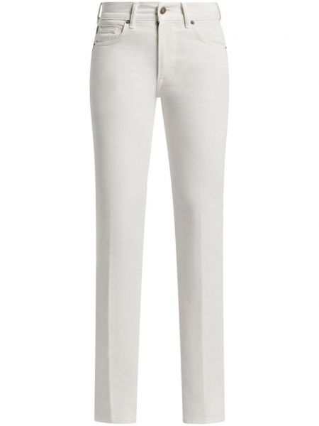 Straight fit džíny Tom Ford bílé